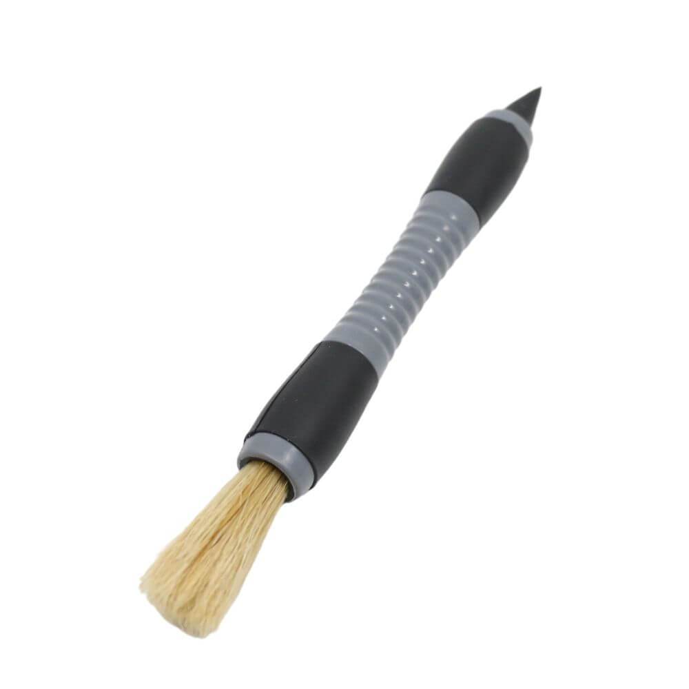 Car Interior Cleaning Soft Bristle Cleaning Brush With Rubber Tip For Removing Debris From Seams