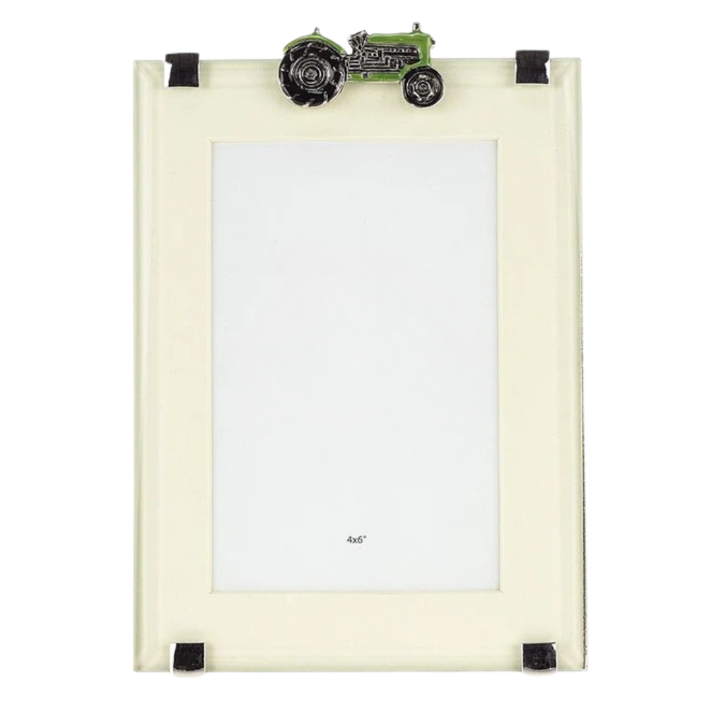 Green Tractor Photo Frame Large 4" x 6"