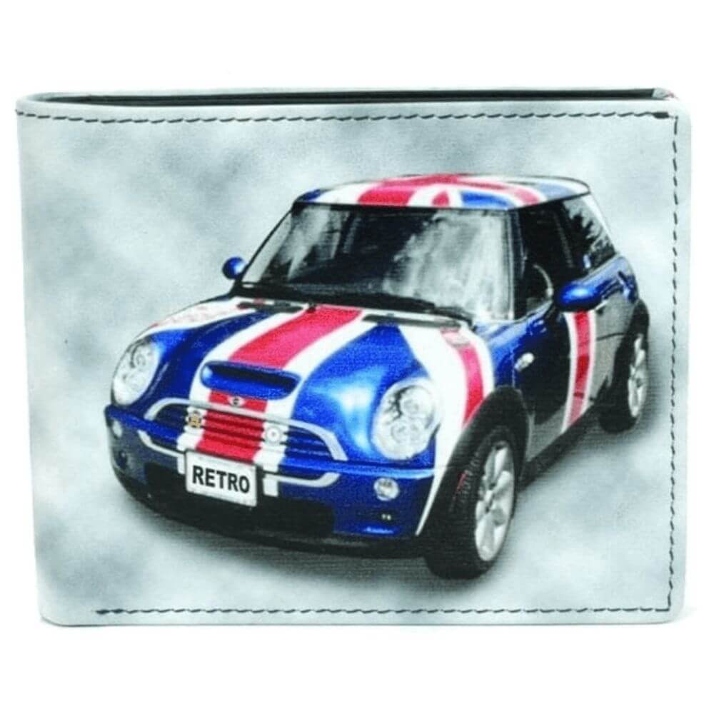 Union Jack Mini Mens Leather Wallet RFID Secure