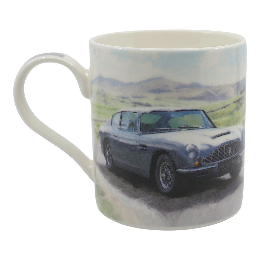Aston Martin DB6 Mug Silver Classic Car Left Side