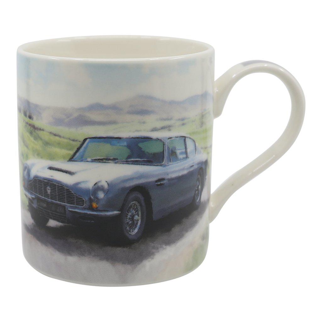 Aston Martin DB6 Mug Silver Classic Car Right Side