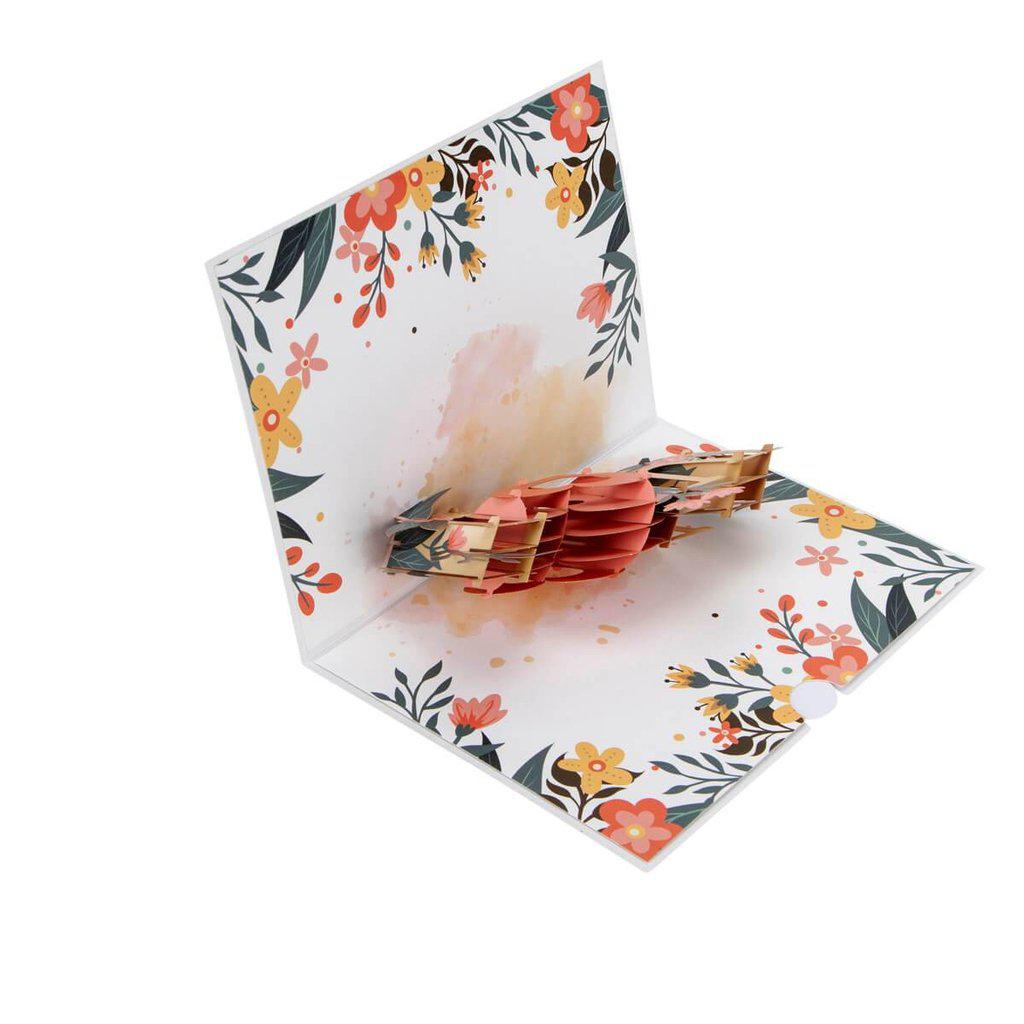 I Love You 3D Pop Up Valantines Birthday or Mothers Day Card