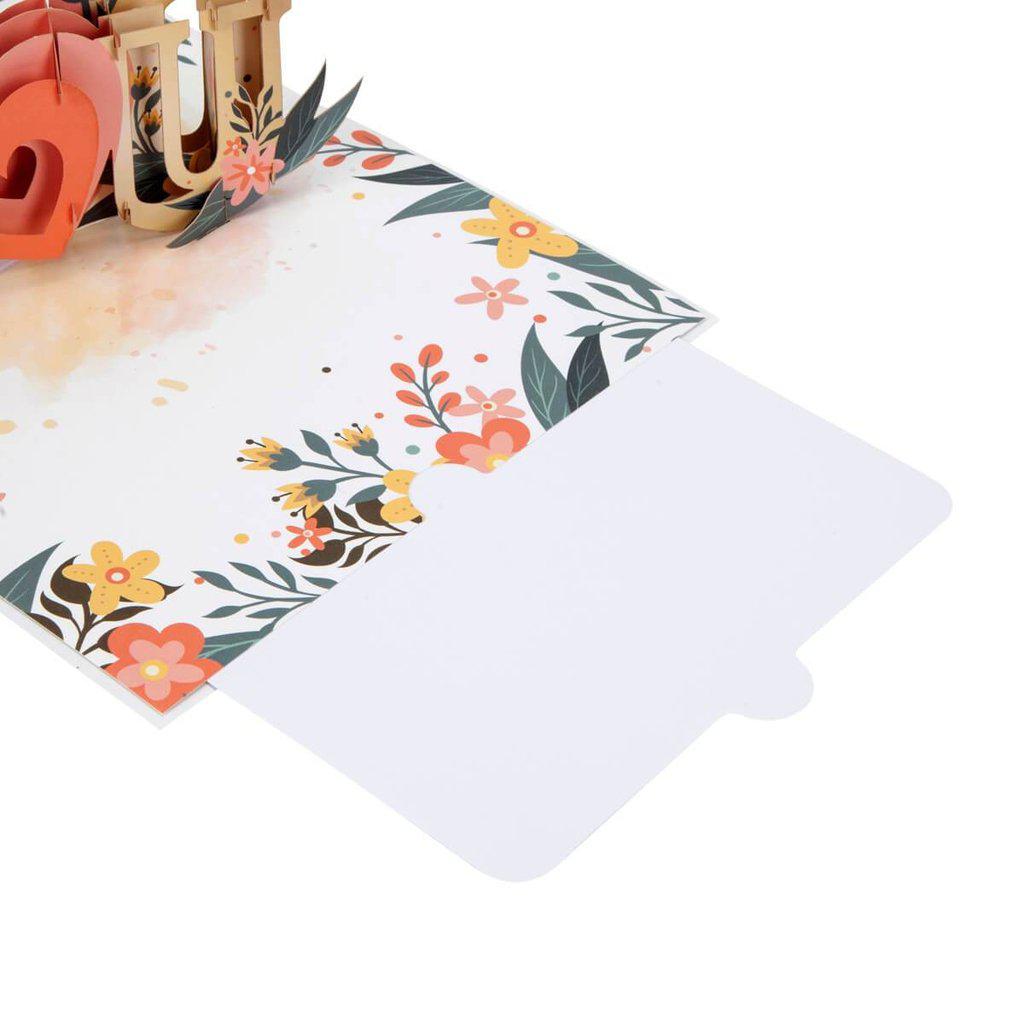 I Love You 3D Pop Up Valantines Birthday or Mothers Day Card