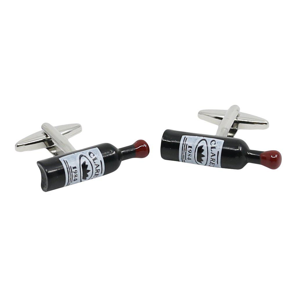 Red Wine Bottle Cufflinks