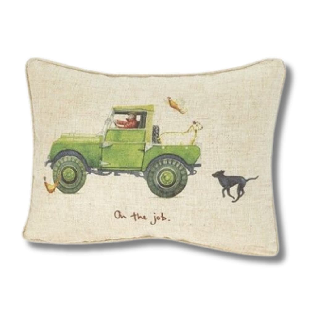 Land Rover Illustration Quality Cushion
