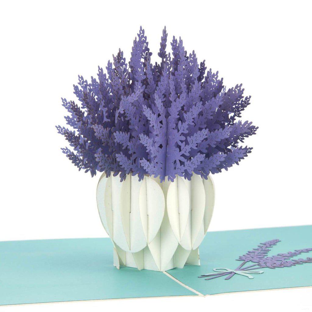 Lavender 3D Handmade Pop Up Birthday Mothers Day Card