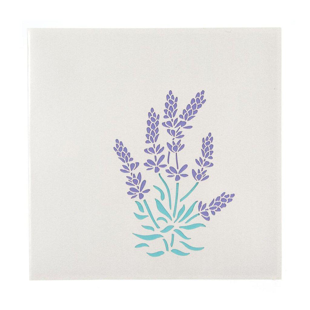 Lavender 3D Handmade Pop Up Birthday Mothers Day Card