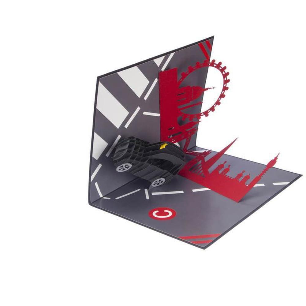 London Taxi Black Cab Pop Up 3D Greetings Card