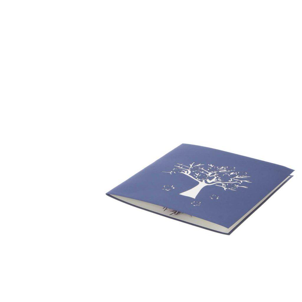 Pink Cherry Blossom Tree 3D Pop Up Valentines Birthday or Mothers Day Card