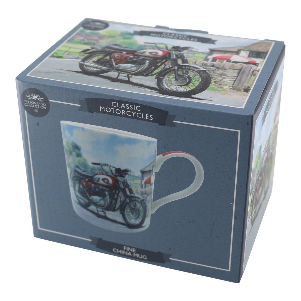 Red BSA Lightning Classic Motorbke Mug Boxed