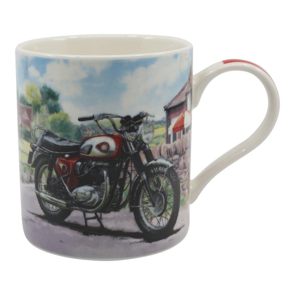Red BSA Lightning Classic Motorbke Mug Right Side View