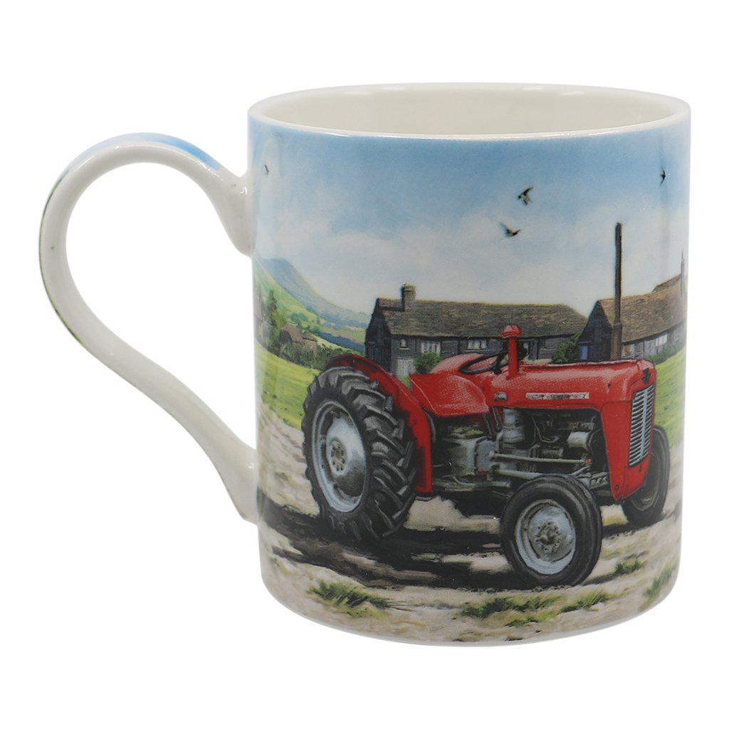Red Massey Ferguson 35 Tractor Mug Left Side