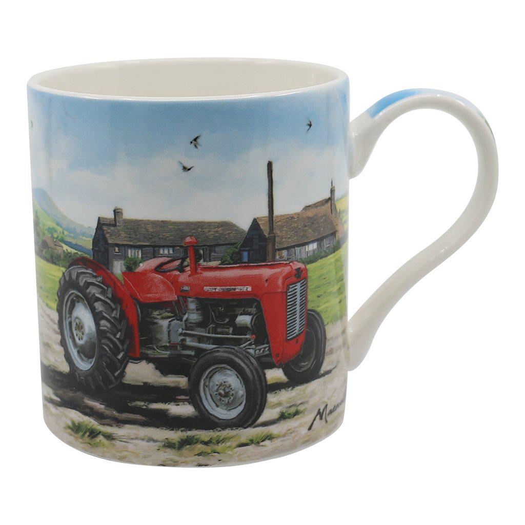 Red Massey Ferguson 35 Tractor Mug Right Side