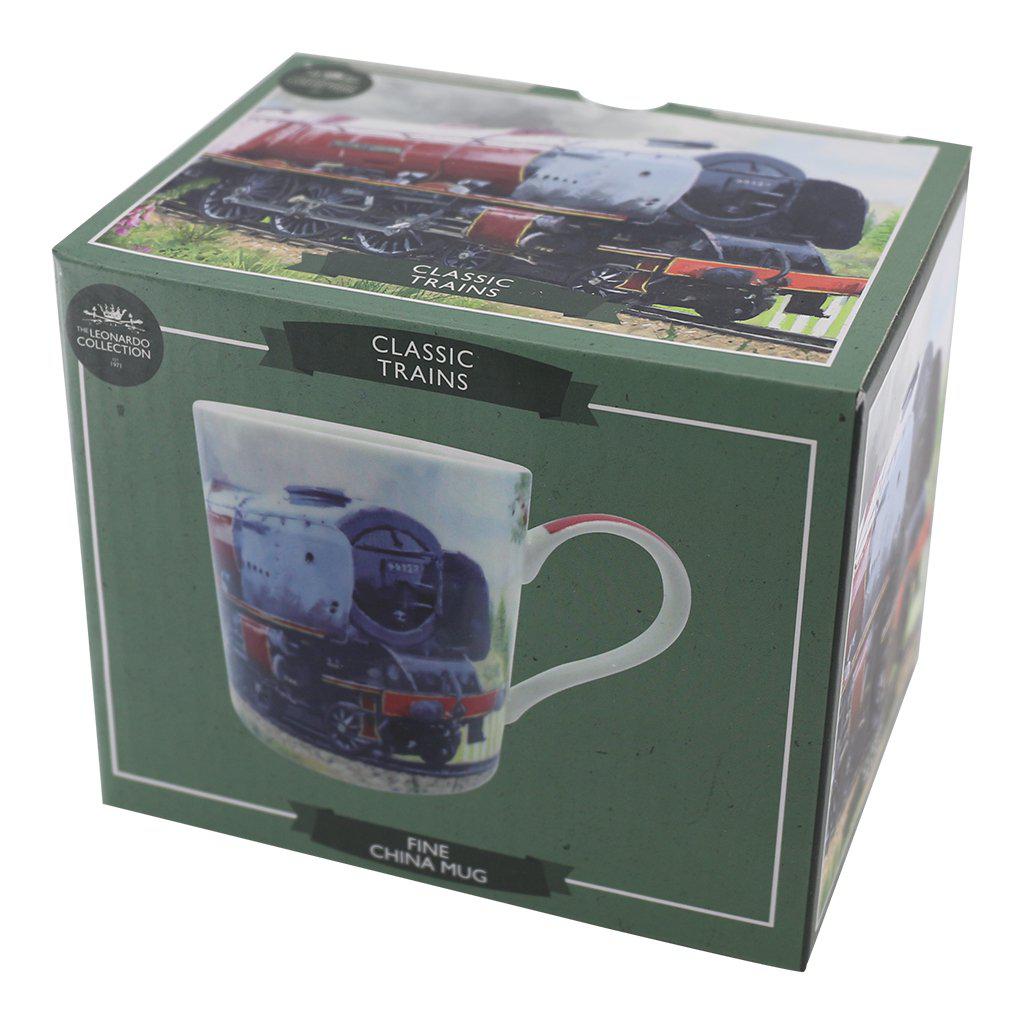 Red Steam Train Locomotive Mug Boxed