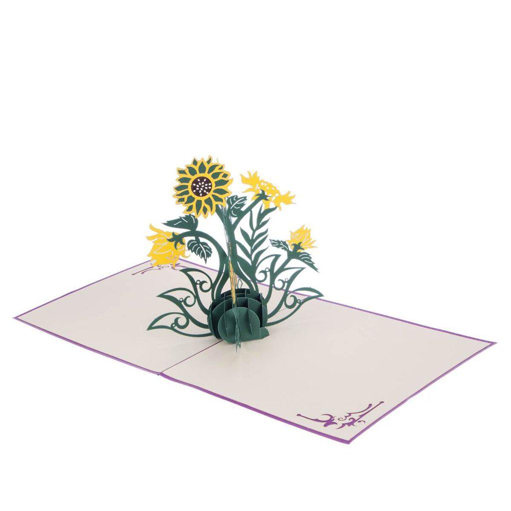 Sunflower Handmade 3D Pop Up Birthday Mothers Day Card