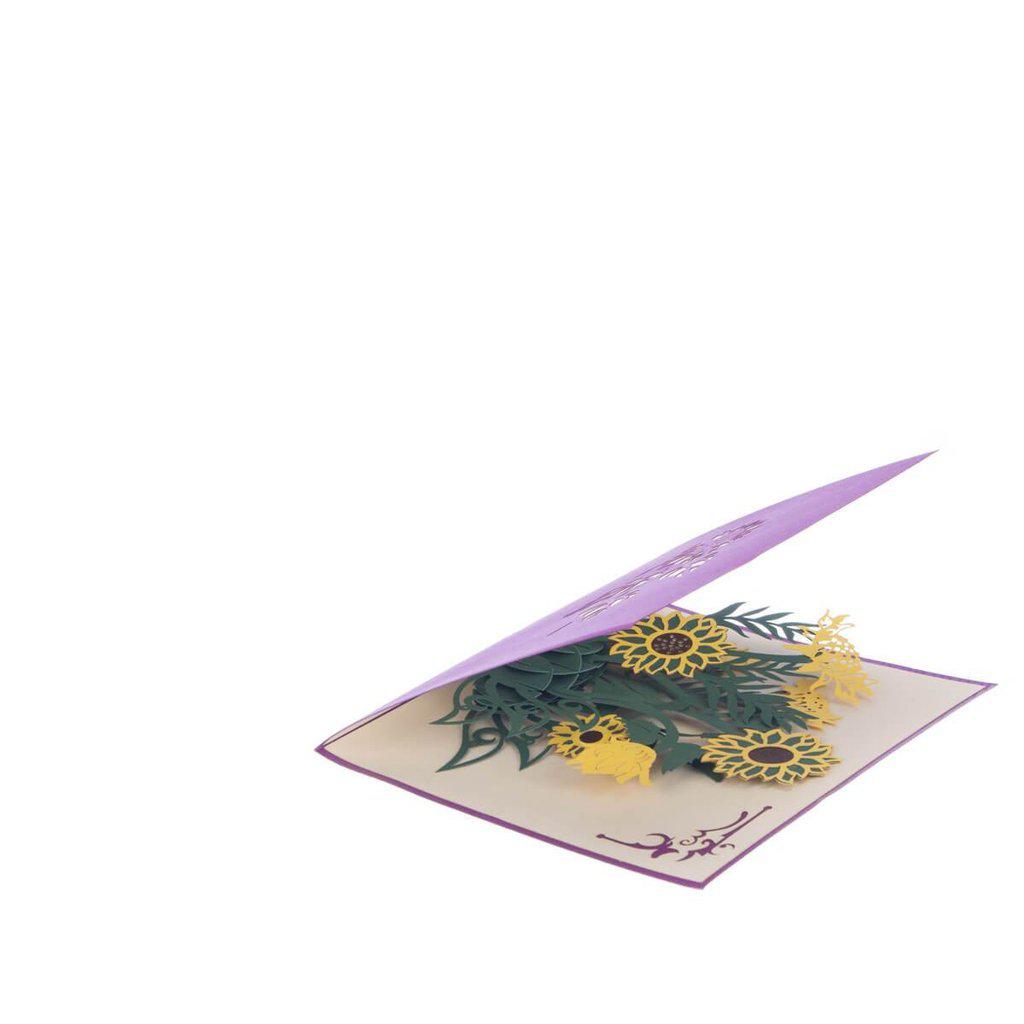 Sunflower Handmade 3D Pop Up Birthday Mothers Day Card