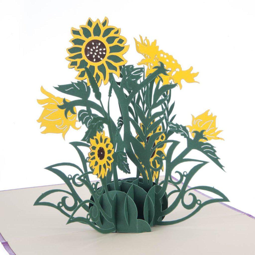 Sunflower Handmade 3D Pop Up Birthday Mothers Day Card
