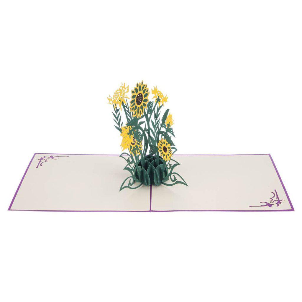 Sunflower Handmade 3D Pop Up Birthday Mothers Day Card
