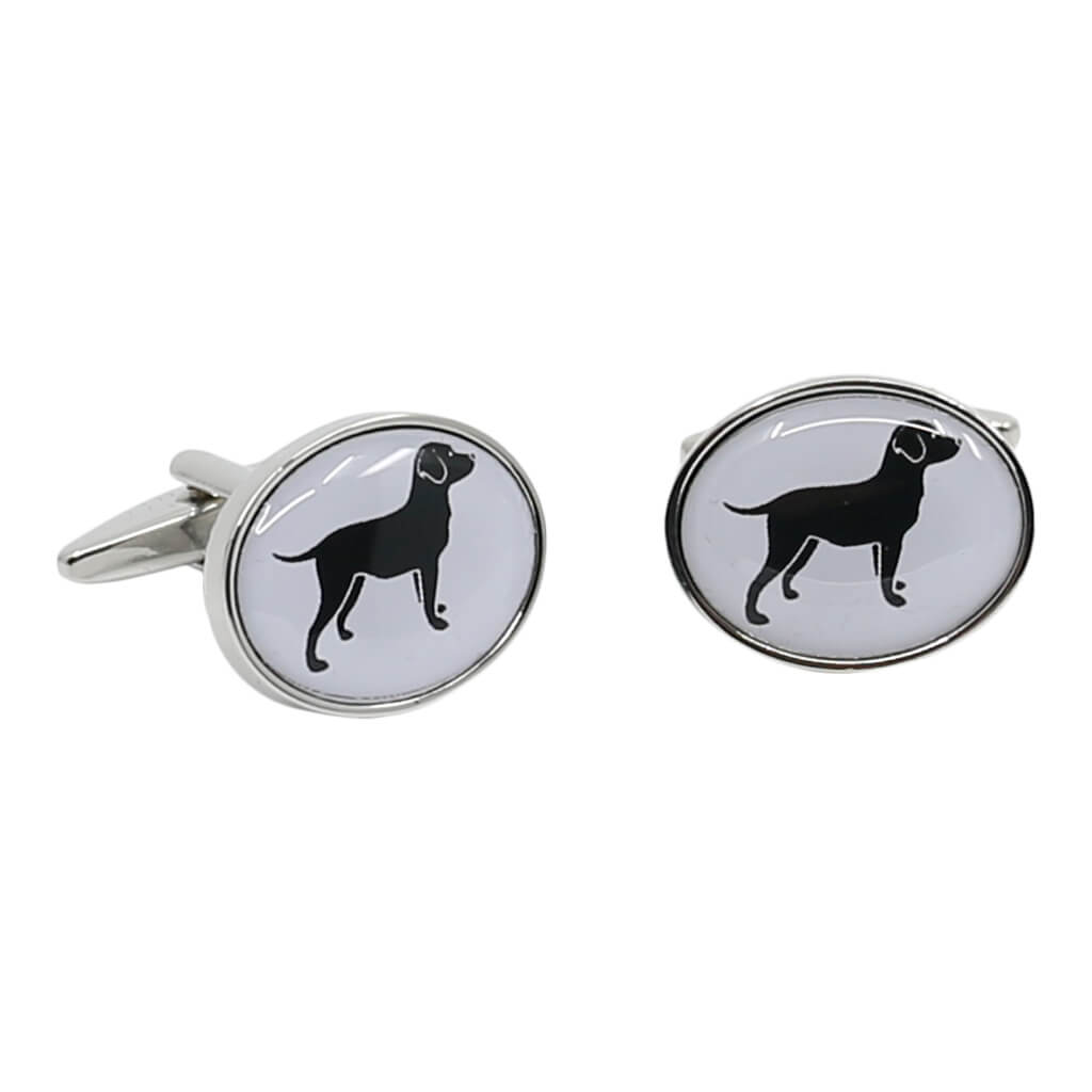 Black Labrador Dog Cufflinks