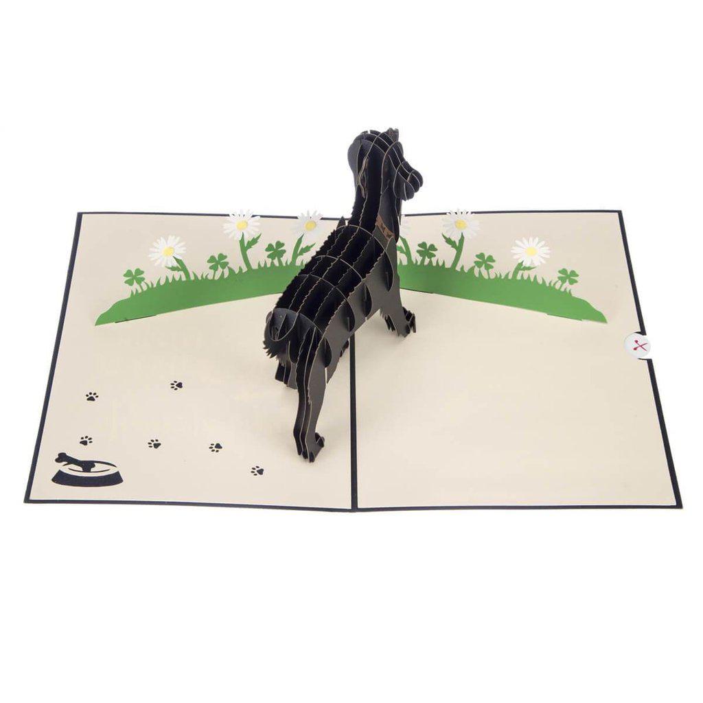 Black Labrador Handmade 3D Pop Up Birthday Card