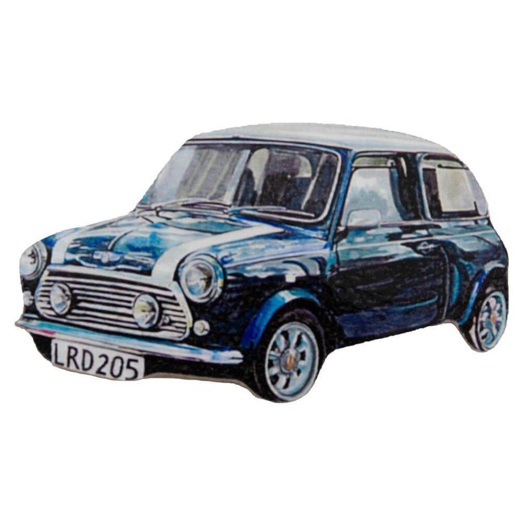 Classic Mini Cooper Blue Fridge Magnet