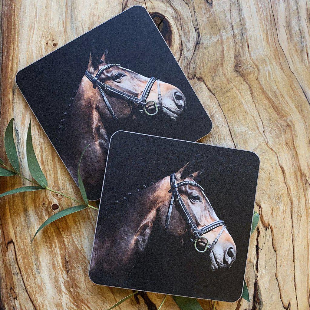 Brown Horse Equestrian Drinks Coaster