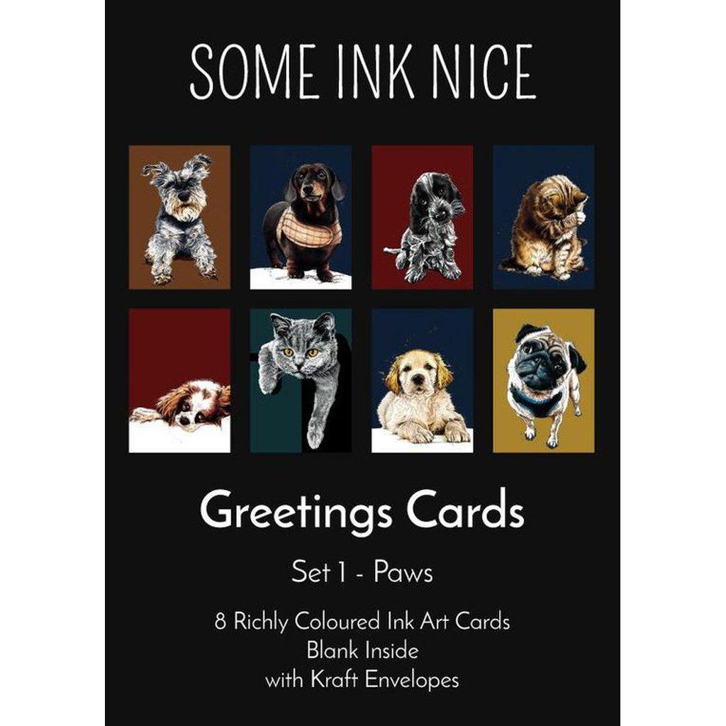 Cat Dog Kitten & Puppy Greetings Card Box Set-Gifts Made Easy