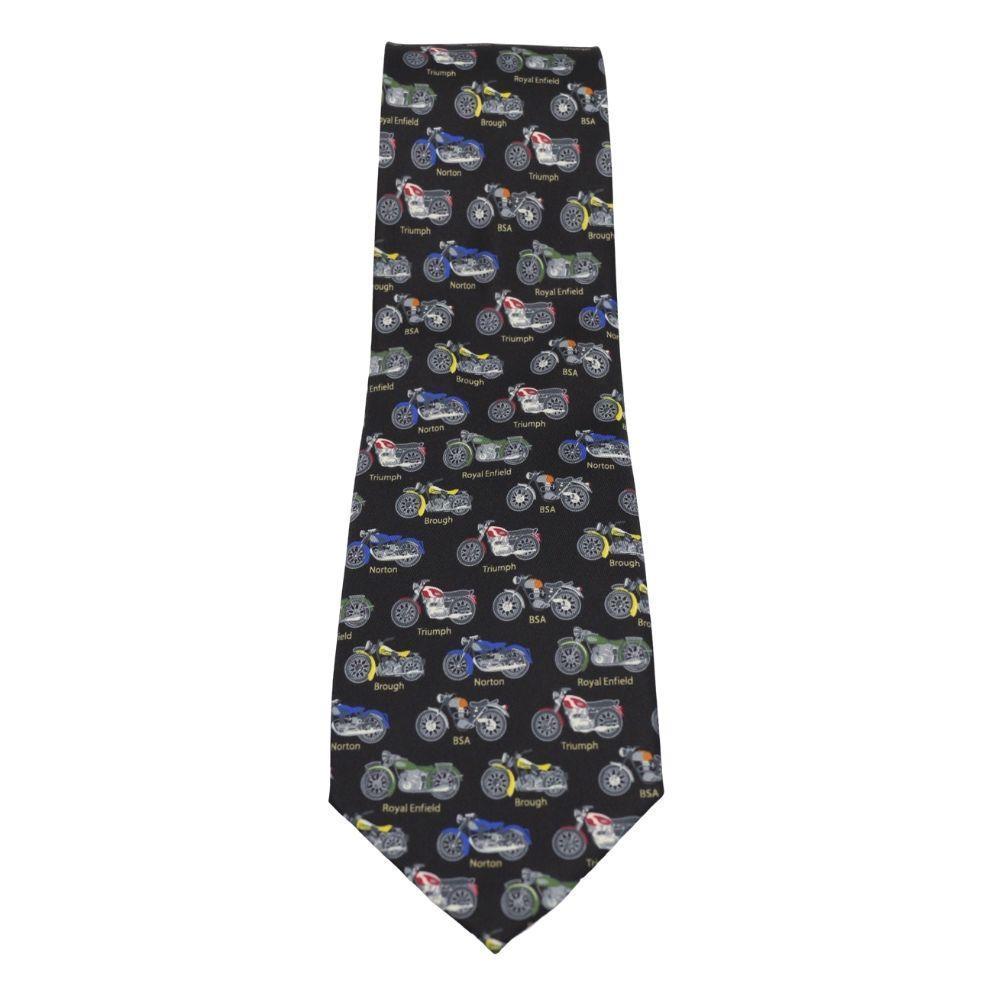 Classic British Motorbike Tie