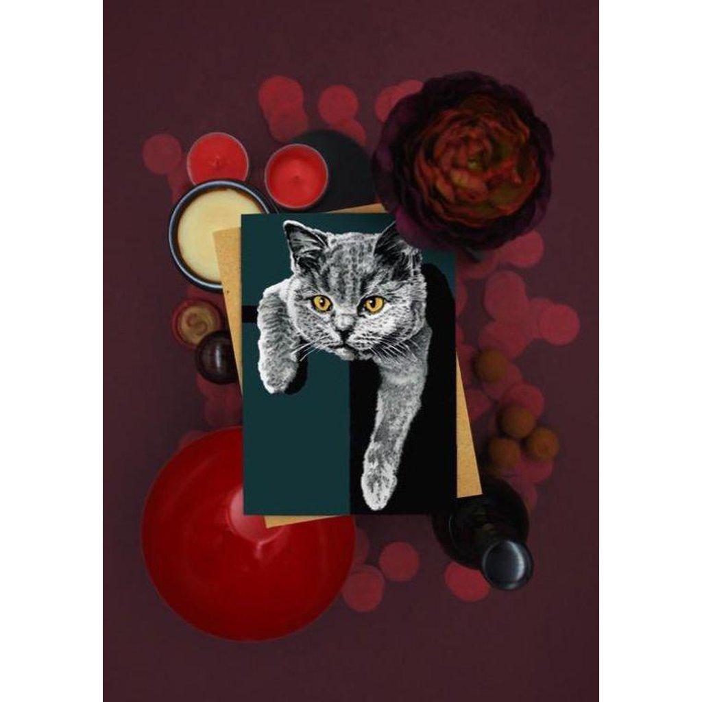 Flora The Kitten Cat Lovers Greetings Card For All Occasions-Gifts Made Easy