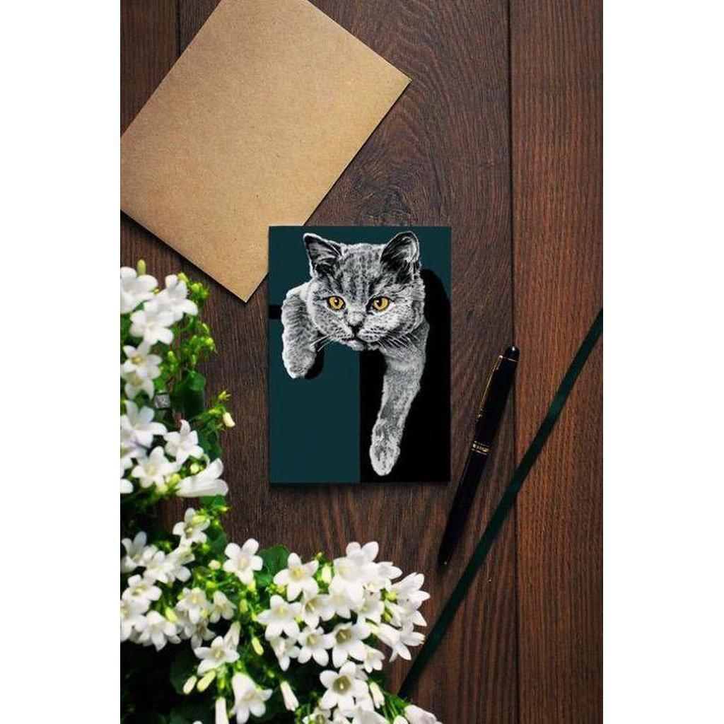 Flora The Kitten Cat Lovers Greetings Card For All Occasions-Gifts Made Easy
