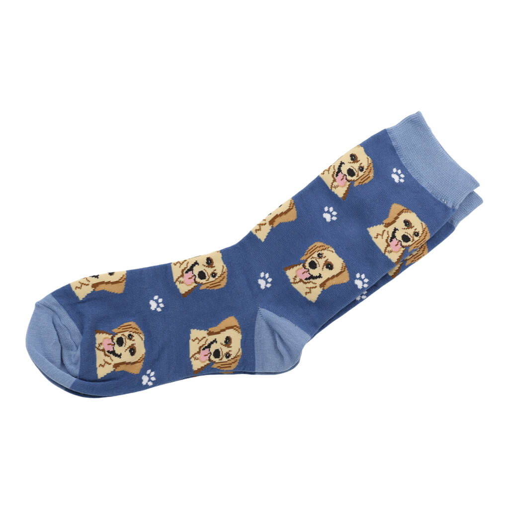 Pair of Golden YeIllow Labrador Goldie Dog Lover Socks Ideal Gift