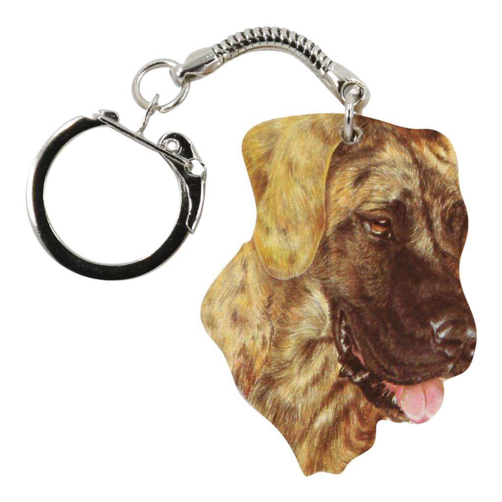 Great Dane Dog Handmade Wooden Keyring