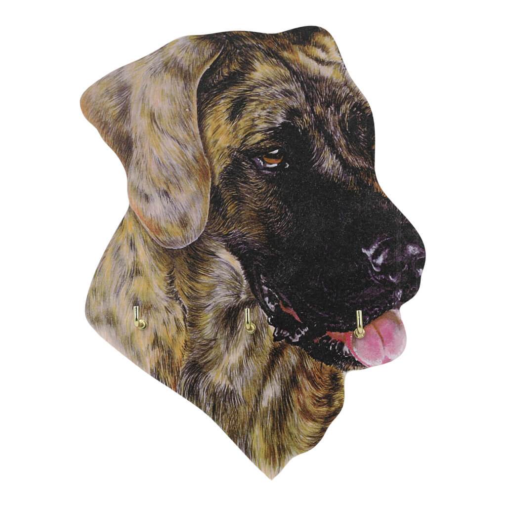 Great Dane Dog Handmade Wooden Key Rack