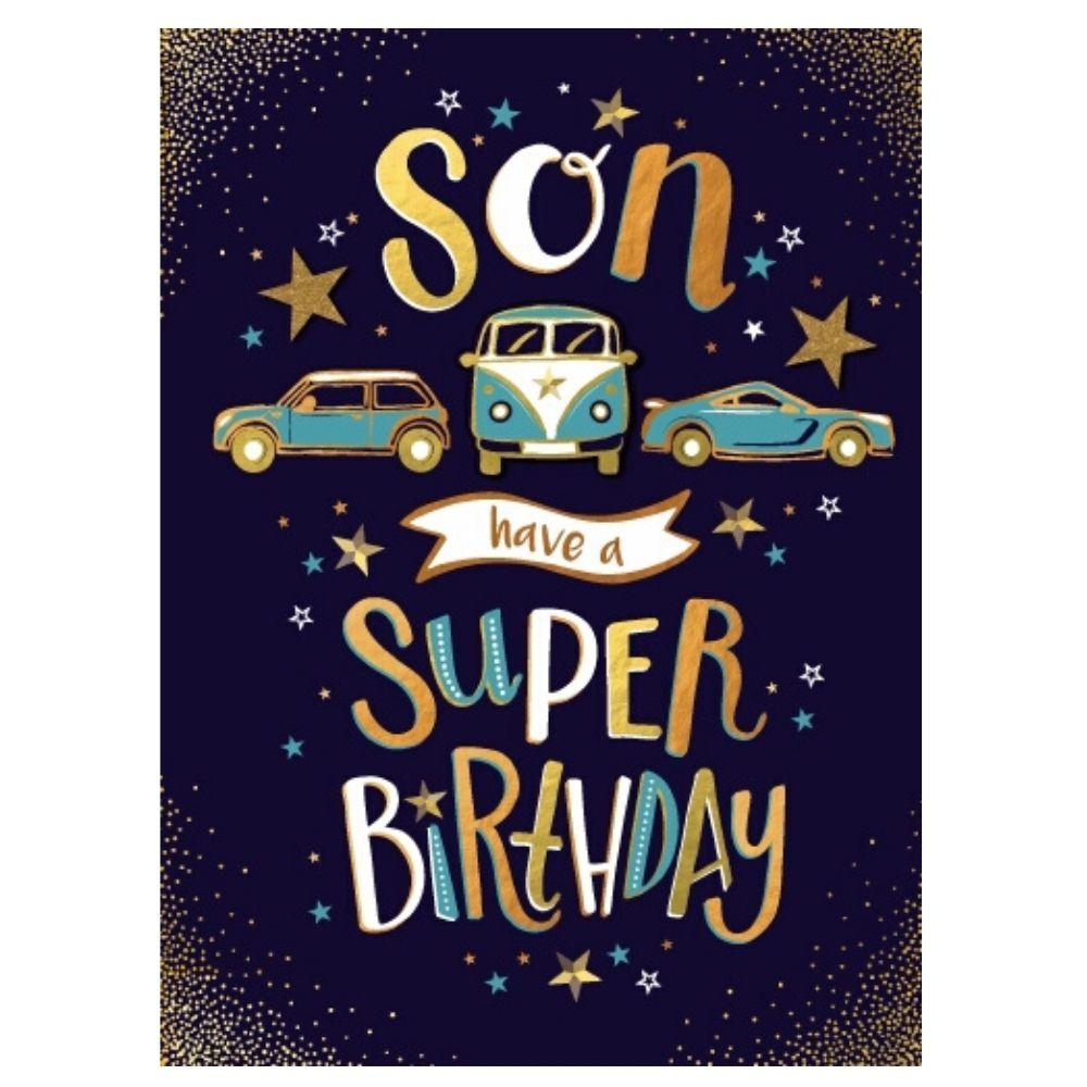 Happy Birthday Son Car & Campervan Card