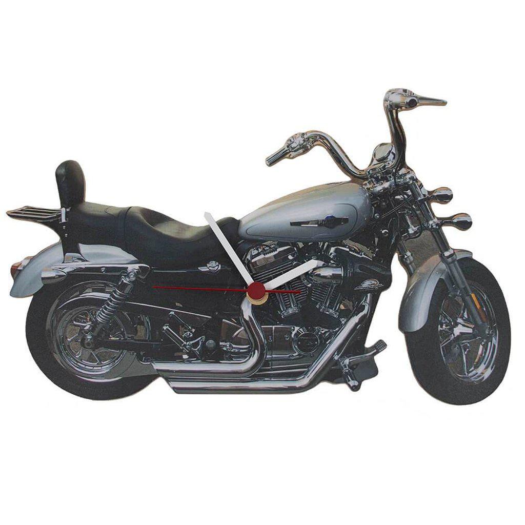 Harley Davidson Motorcycle Wooden Wall Clock
