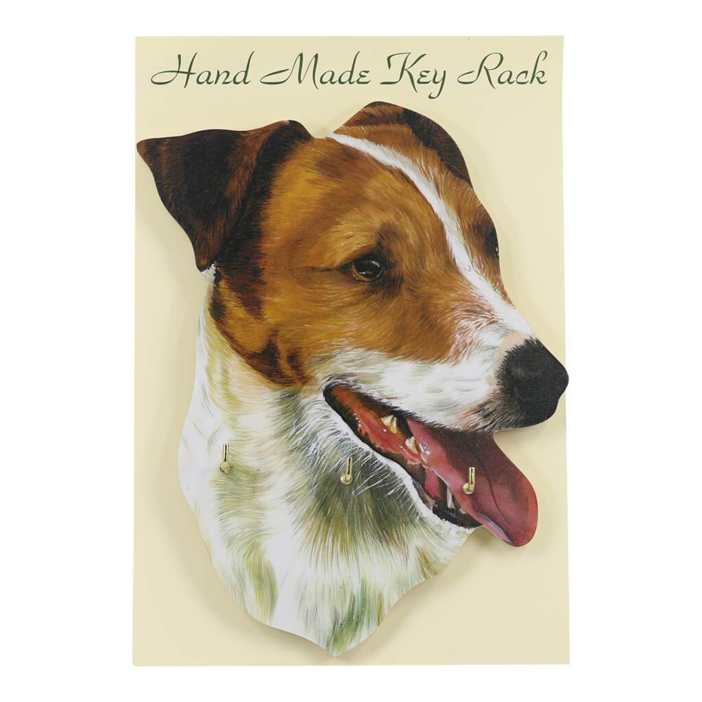 Jack Russell Dog Handmade Wooden Key Rack