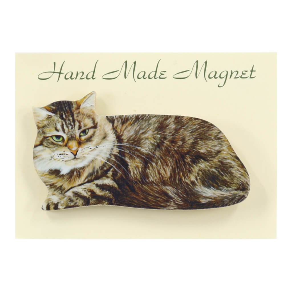 Maine Coon Cat Handmade Fridge Magnet in Gidt Packaging