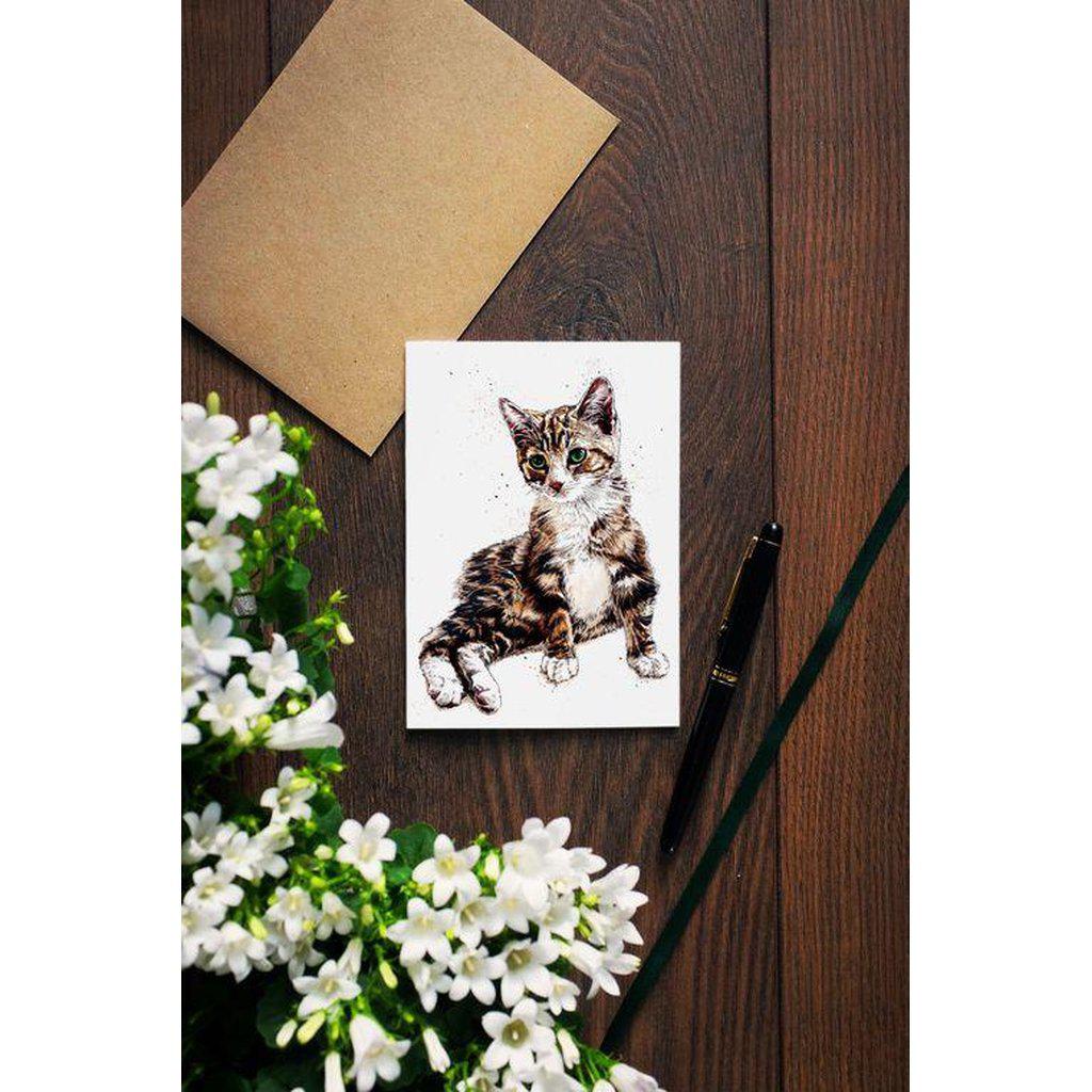 Mochi The Kitten Greetings Cat Lovers Card For All Occasions-Gifts Made Easy