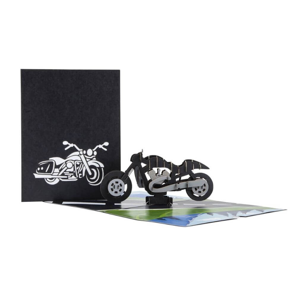 Motorbike Pop Up All Occasions Birthday Fathers Day Card
