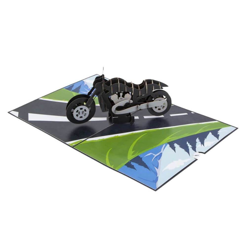 Motorbike Pop Up All Occasions Birthday Fathers Day Card