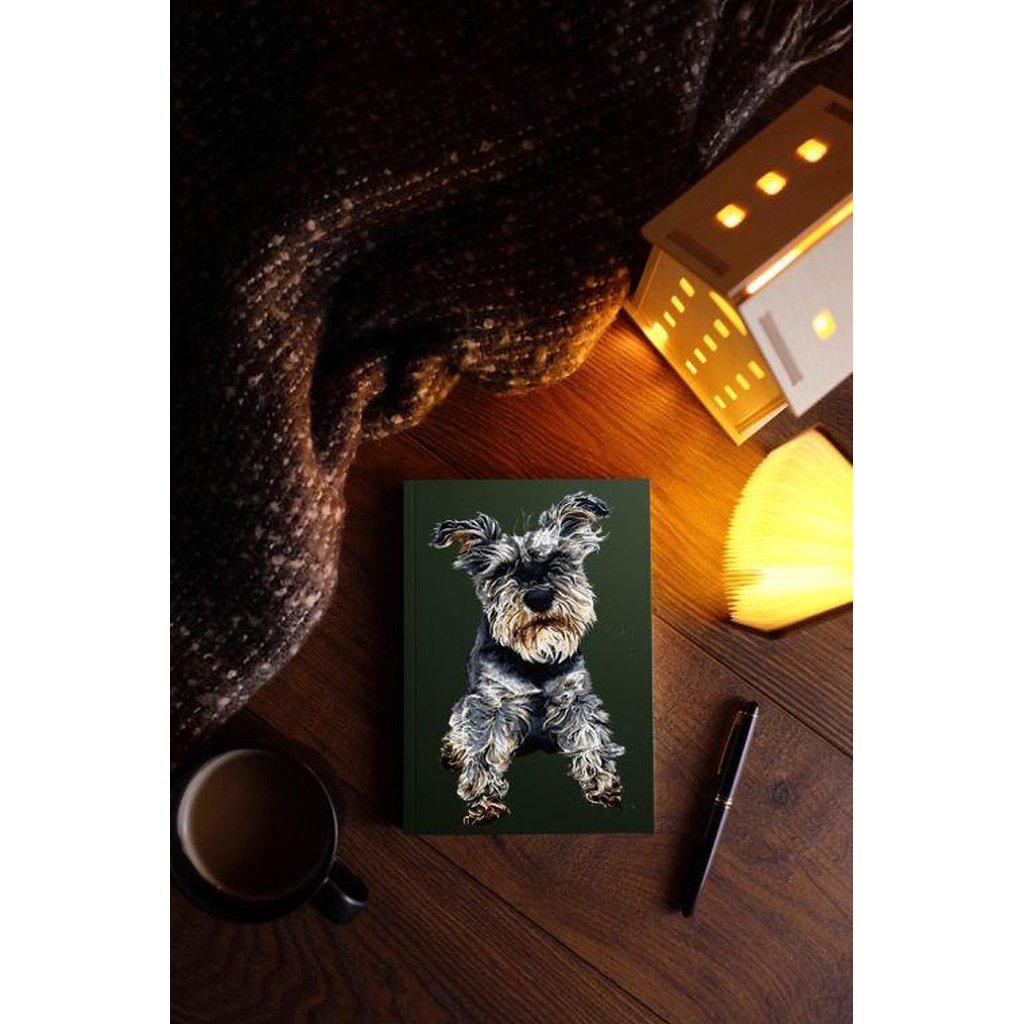 Ollie The Schnauzer Dog Lovers A5 Notebook-Gifts Made Easy