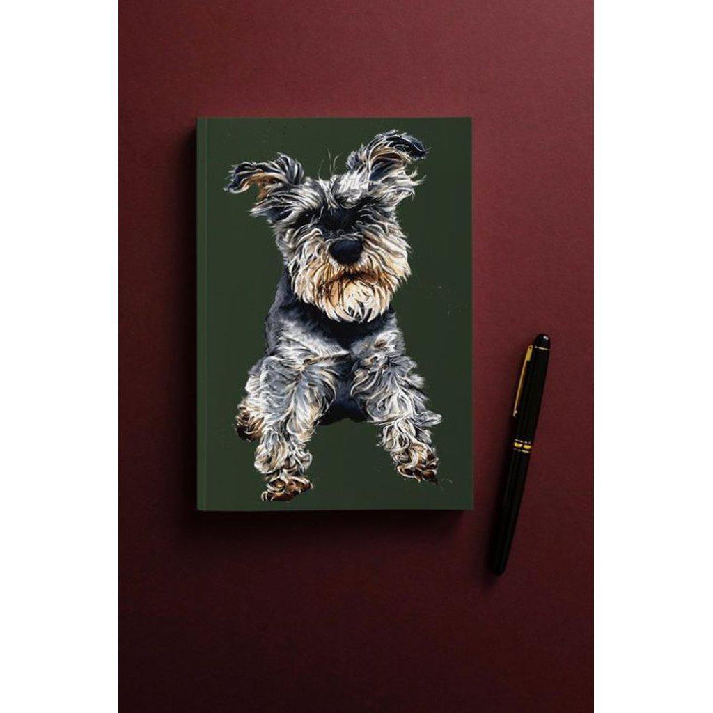 Ollie The Schnauzer Dog Lovers A5 Notebook-Gifts Made Easy
