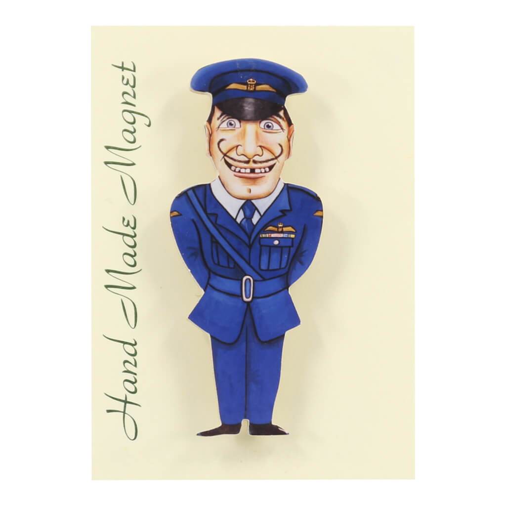 RAF Officer Airman Handmade Fridge Magnet in Gift Packaging