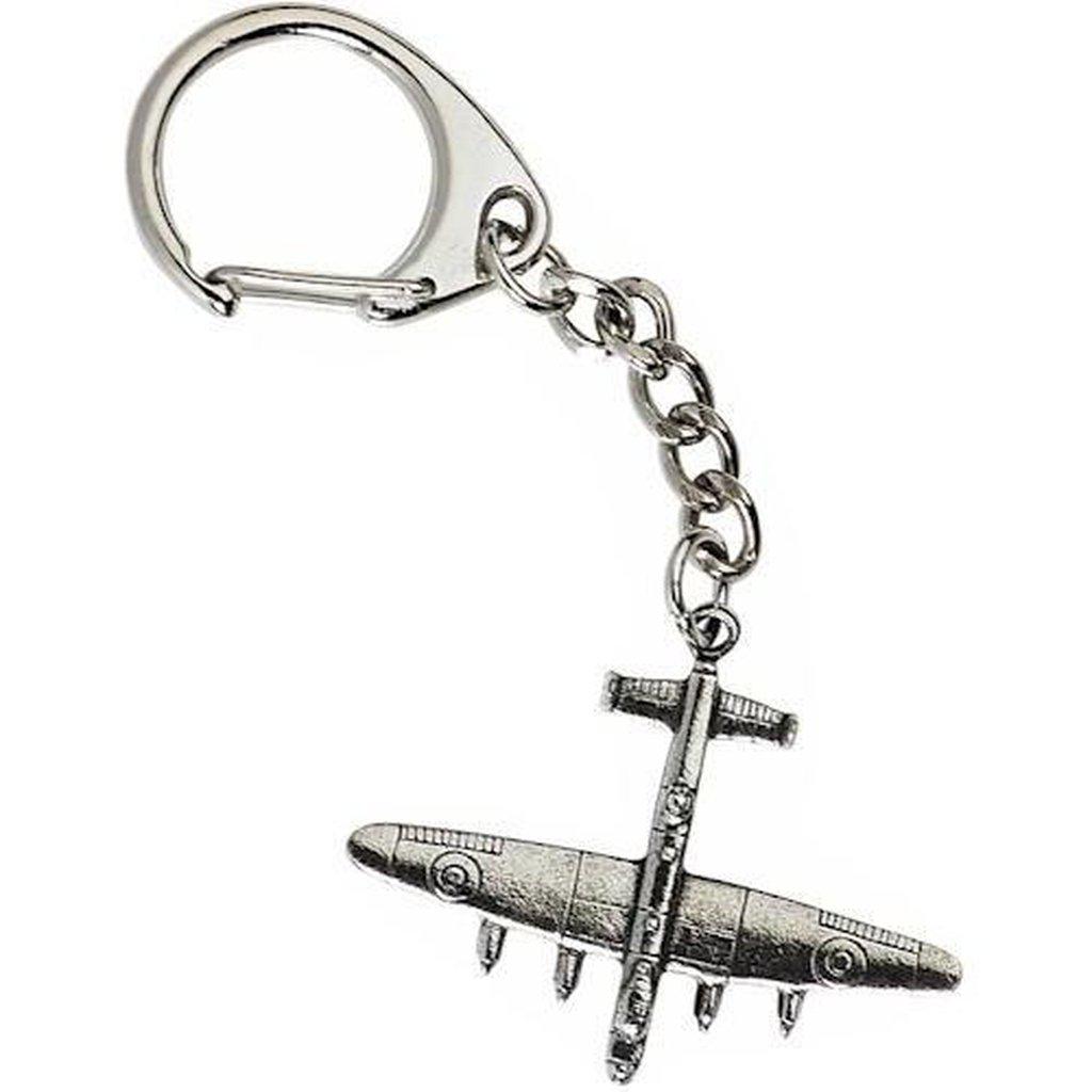 Avro Lancaster Bomber Keyring Handcast In Fine Pewter