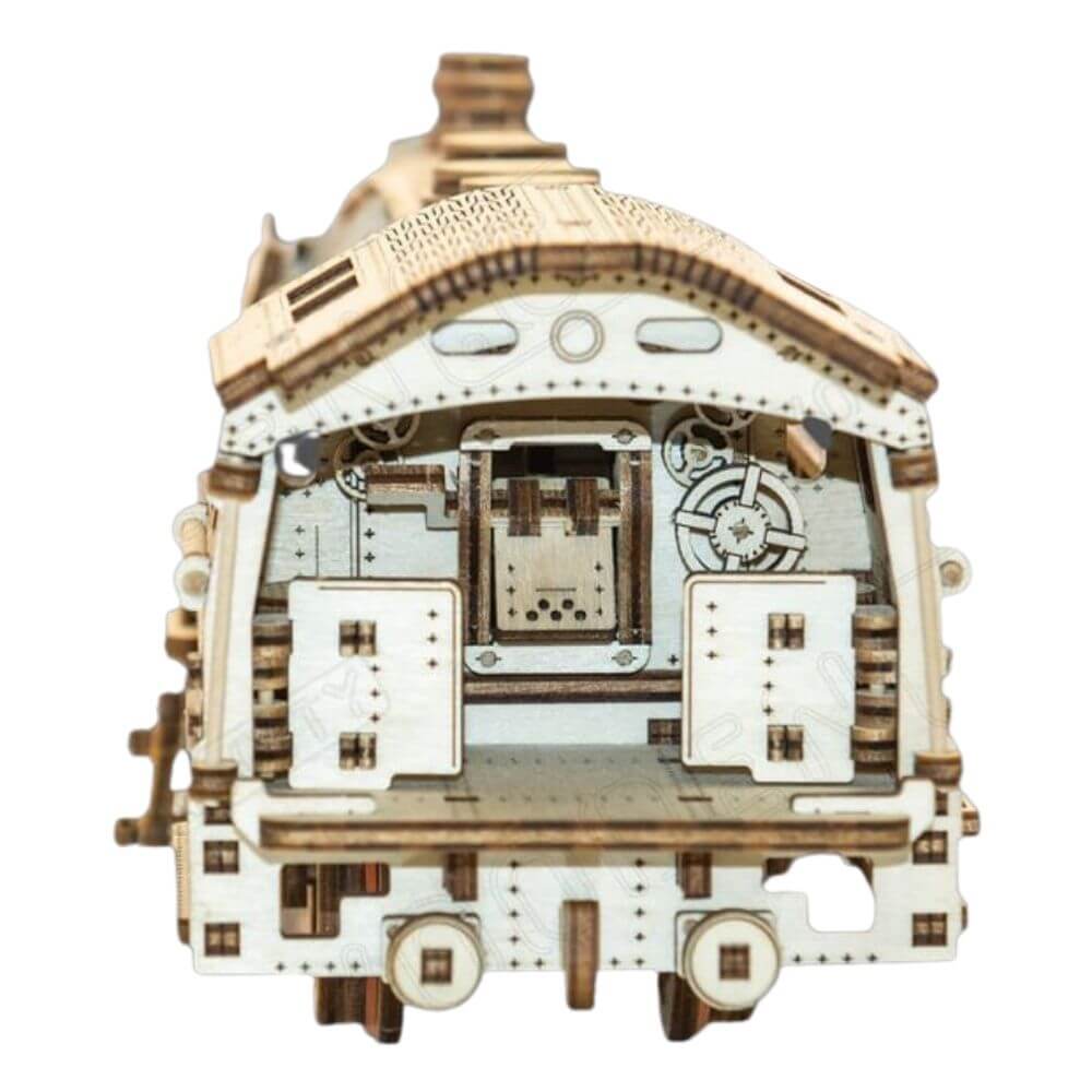 Wooden City Steam Train Working Mechanical Model