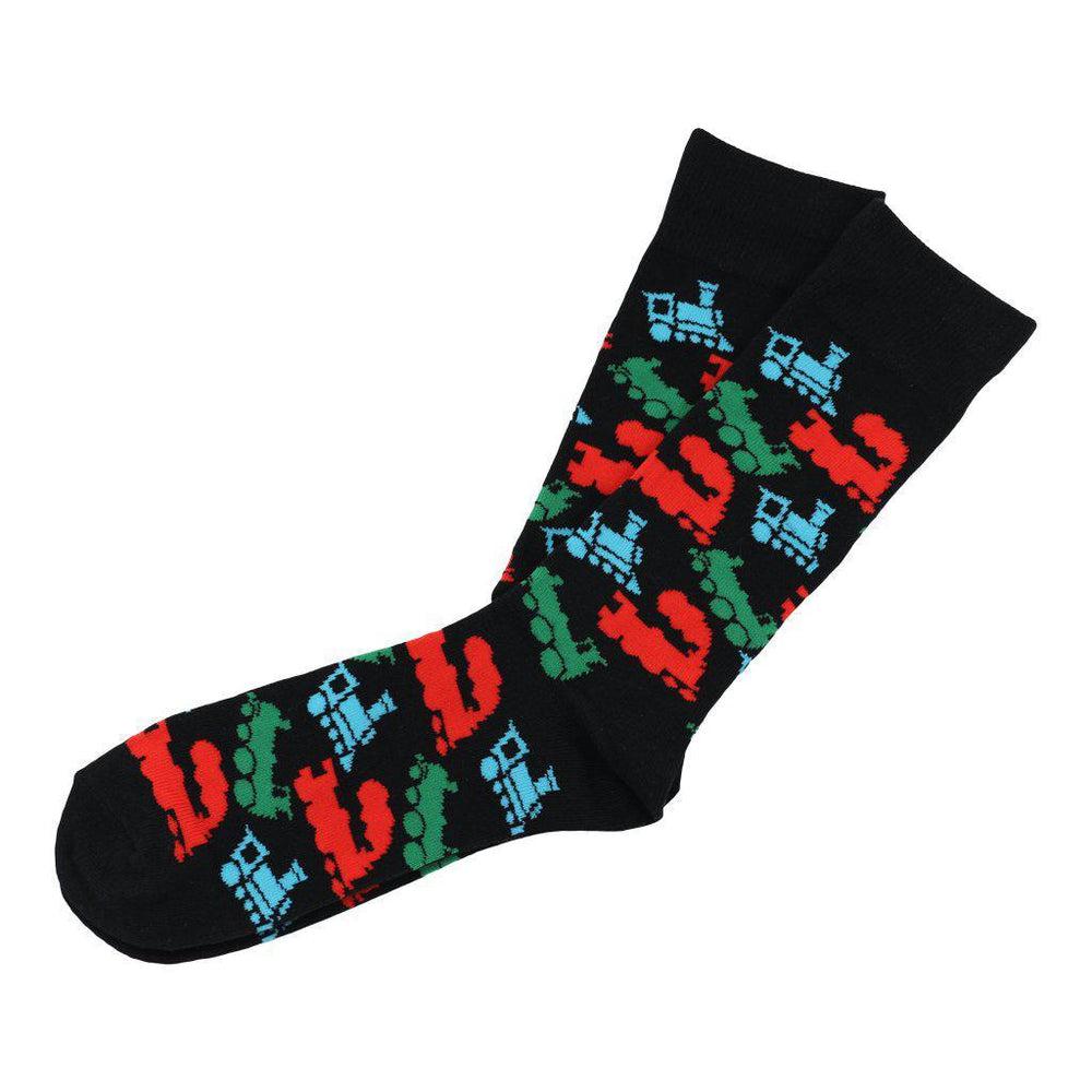 Colourful Steam Trains Cotton Rich Socks 6-11