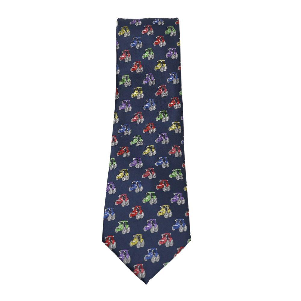Tractor Tie With Mulitple Colour Tractors