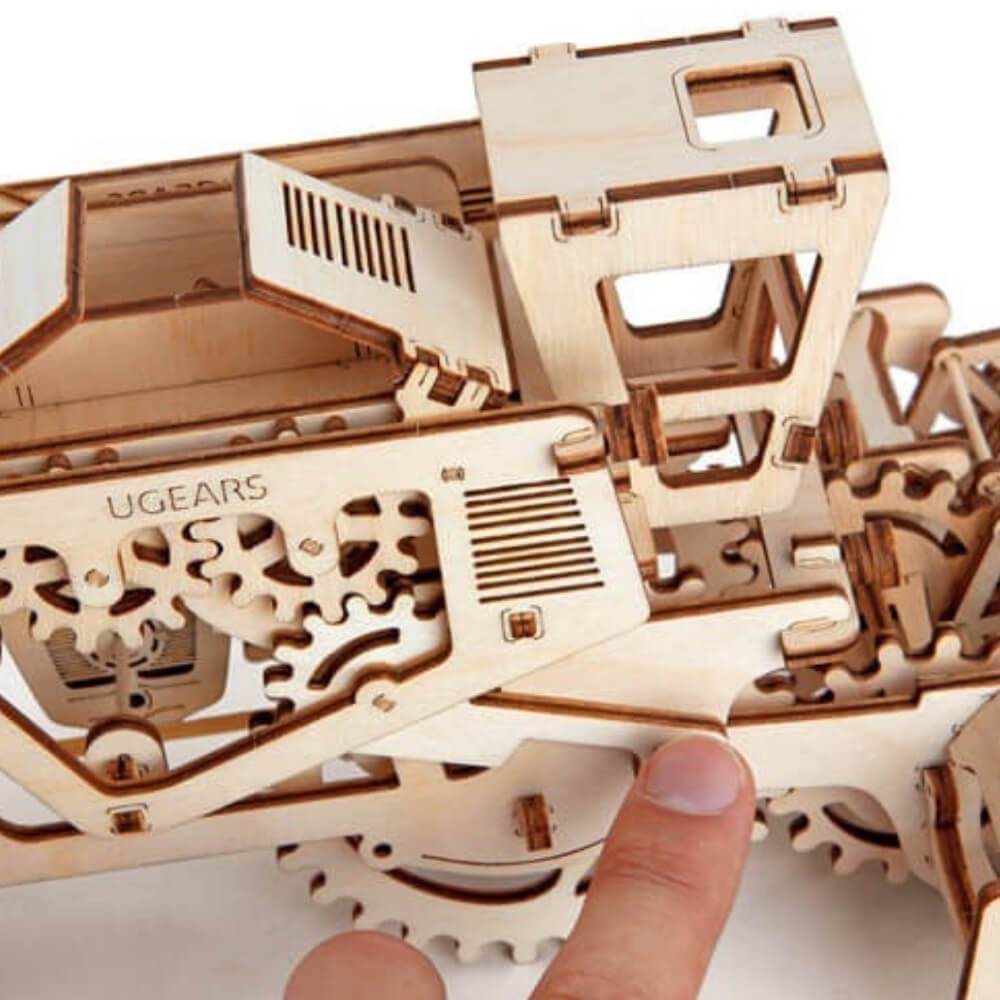 Ugears Combine Harvester Wooden Mechanical Model Kit