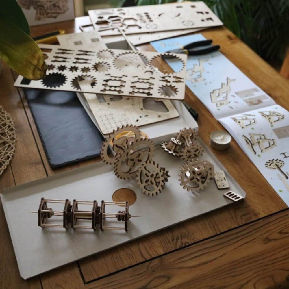 Ugears Combine Harvester Wooden Mechanical Model Kit