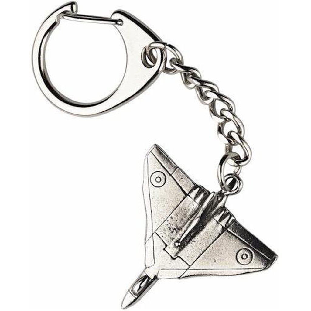 Avro Vulcan Bomber Metal Keyring Handcast In Fine Pewter